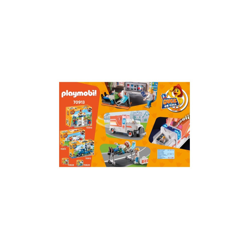 PLAYMOBIL 70913 DUCK ON CALL Notarzt Truck, Konstruktionsspielzeug