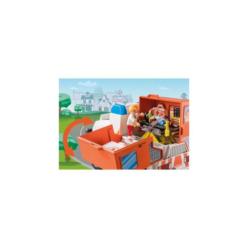 PLAYMOBIL 70916 DUCK ON CALL Notarzt Einsatzfahrzeug, Konstruktionsspielzeug