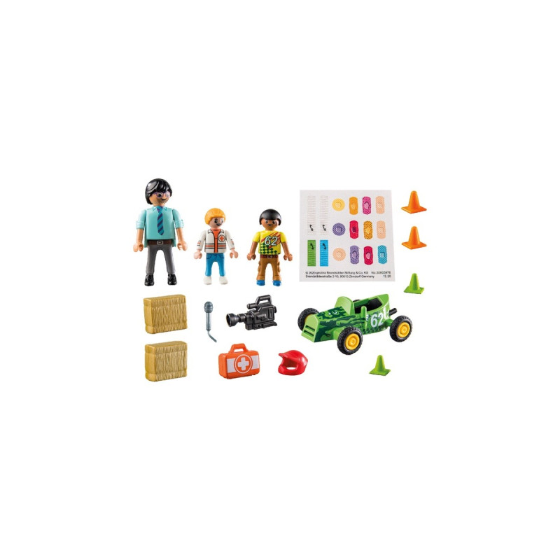 PLAYMOBIL 70919 DUCK ON CALL Notarzt Action. Hilf dem Rennfahrer!, Konstruktionsspielzeug