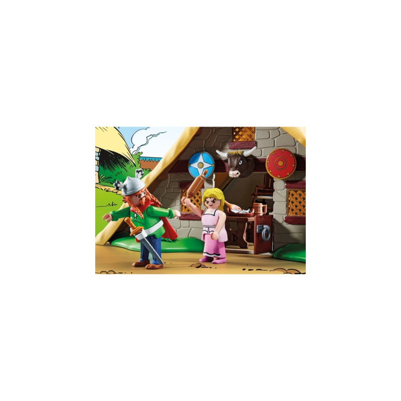 PLAYMOBIL 70932 Asterix Hütte des Majestix, Konstruktionsspielzeug