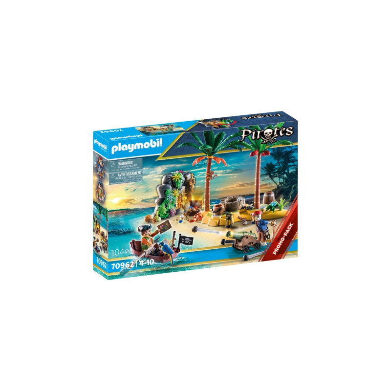 PLAYMOBIL 70962 Piratenschatzinsel mit Skelett, Konstruktionsspielzeug