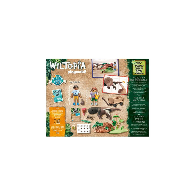 PLAYMOBIL 71012 Wiltopia Ameisenbärpflege, Konstruktionsspielzeug