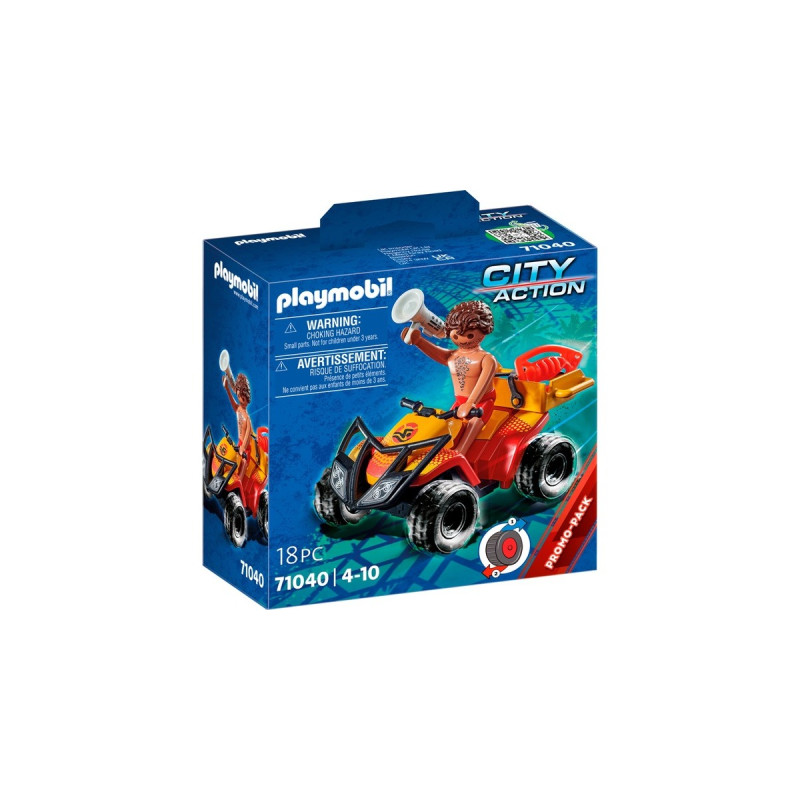PLAYMOBIL 71040 Rettungsschwimmer-Quad, Konstruktionsspielzeug