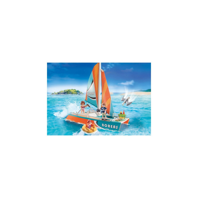 PLAYMOBIL 71043 Family Fun Katamaran, Konstruktionsspielzeug