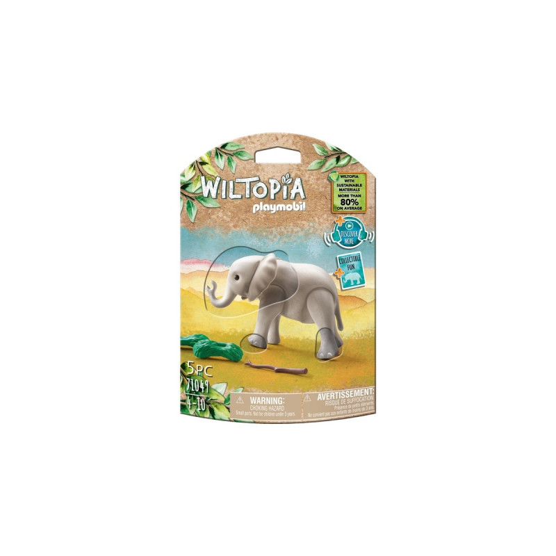 PLAYMOBIL 71049 Wiltopia Junger Elefant, Konstruktionsspielzeug