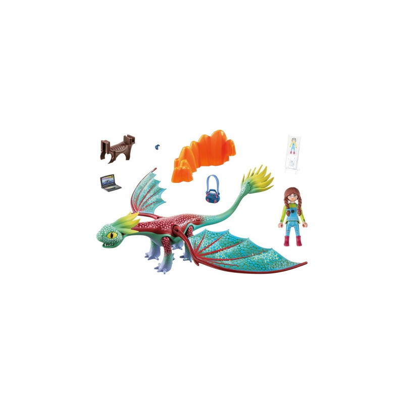 PLAYMOBIL 71083 Dragons: The Nine Realms - Feathers & Alex, Konstruktionsspielzeug