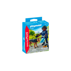 PLAYMOBIL 71162 specialPLUS Polizist mit Spürhund, Konstruktionsspielzeug