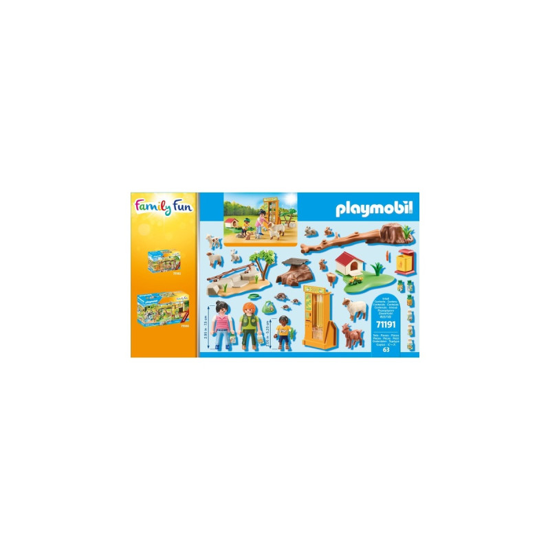 PLAYMOBIL 71191 Family Fun Streichelzoo, Konstruktionsspielzeug