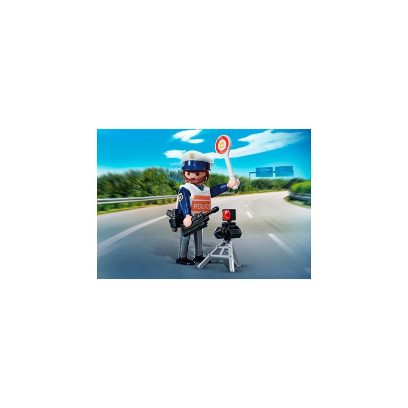 PLAYMOBIL 71201 PLAYMO-Friends Verkehrspolizist, Konstruktionsspielzeug