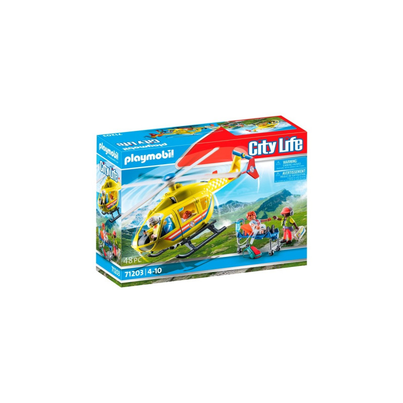 PLAYMOBIL 71203 City Life - Rettungshelikopter, Konstruktionsspielzeug