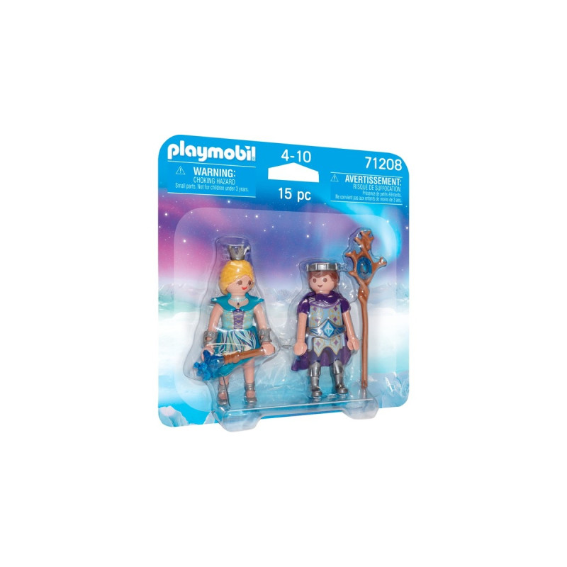 PLAYMOBIL 71208 DuoPack Eisprinzessin und Eisprinz, Konstruktionsspielzeug