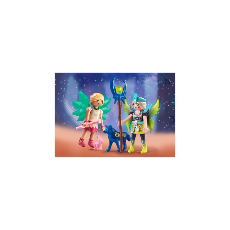 PLAYMOBIL 71236 Ayuma - Crystal- und Moon Fairy mit Seelentieren, Konstruktionsspielzeug