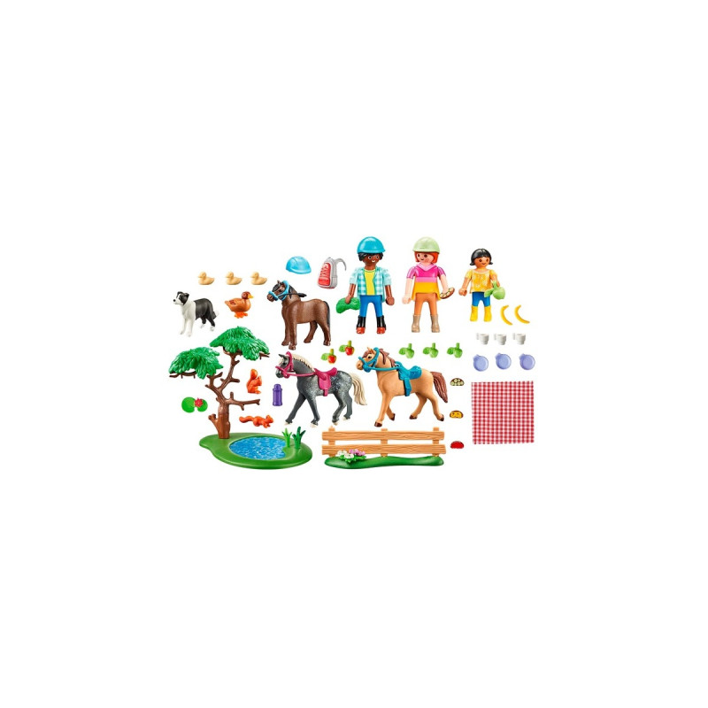 PLAYMOBIL 71239 Picknickausflug mit Pferden, Konstruktionsspielzeug