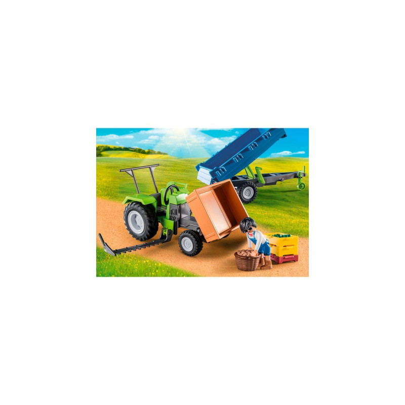 PLAYMOBIL 71249 Traktor mit Hänger, Konstruktionsspielzeug