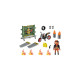 PLAYMOBIL 71256 Stuntshow Starter Pack Stuntshow Motorrad mit Feuerwand, Konstruktionsspielzeug