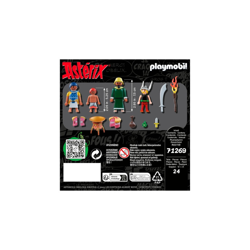 PLAYMOBIL 71269 Asterix Pyradonis' vergiftete Torte, Konstruktionsspielzeug