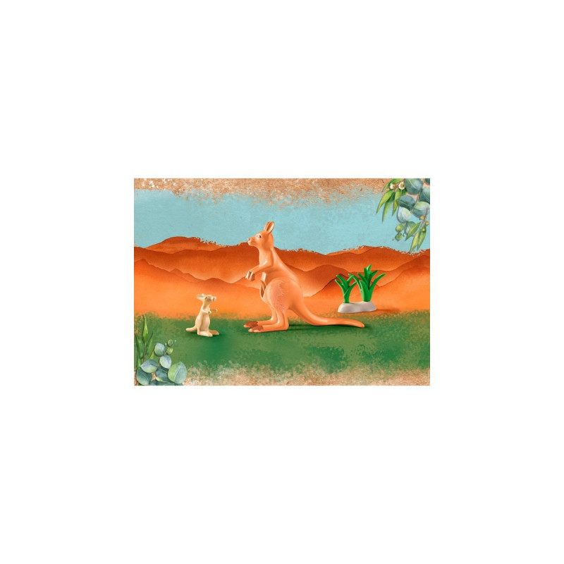 PLAYMOBIL 71290 Wiltopia Känguru mit Jungtier, Konstruktionsspielzeug