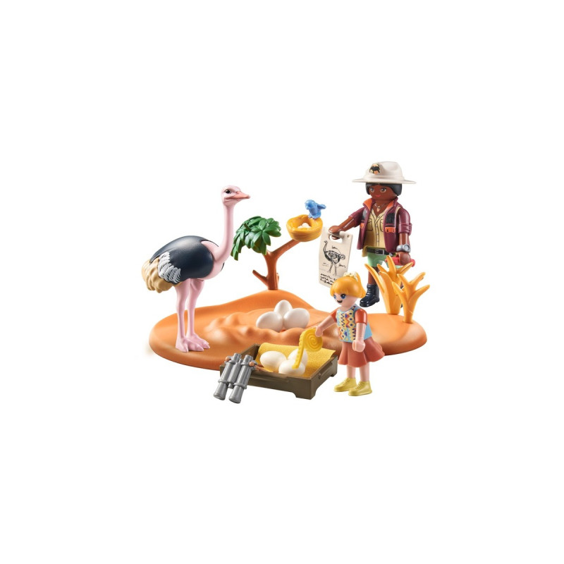 PLAYMOBIL 71296 Wiltopia Zu Gast bei Papa Strauß, Konstruktionsspielzeug