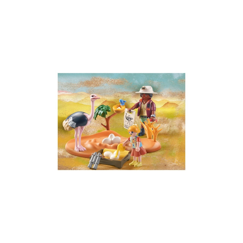 PLAYMOBIL 71296 Wiltopia Zu Gast bei Papa Strauß, Konstruktionsspielzeug
