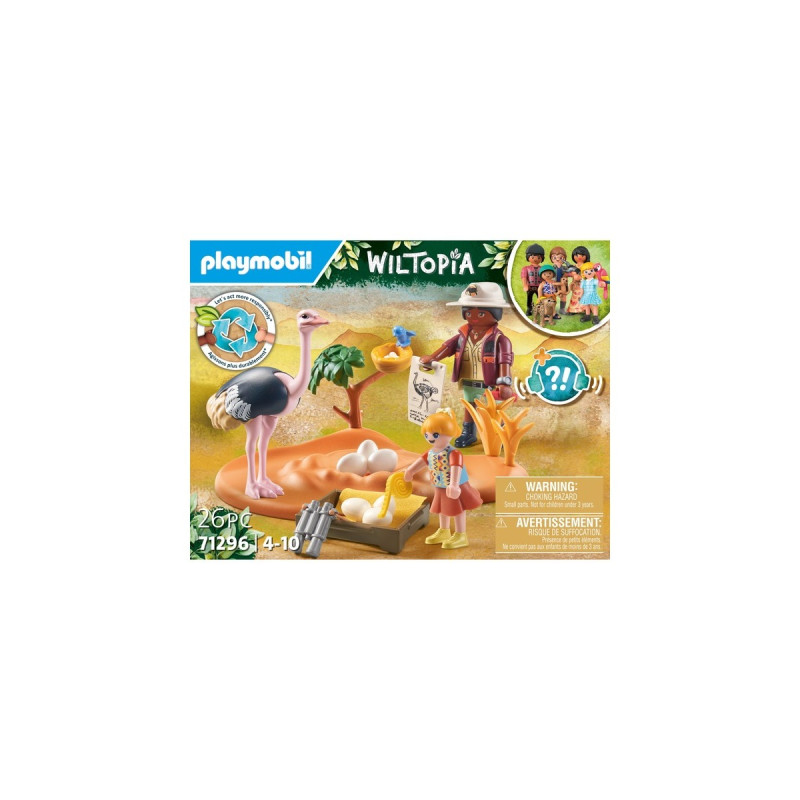 PLAYMOBIL 71296 Wiltopia Zu Gast bei Papa Strauß, Konstruktionsspielzeug