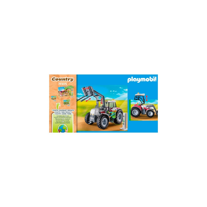 PLAYMOBIL 71305 Country Großer Traktor, Konstruktionsspielzeug