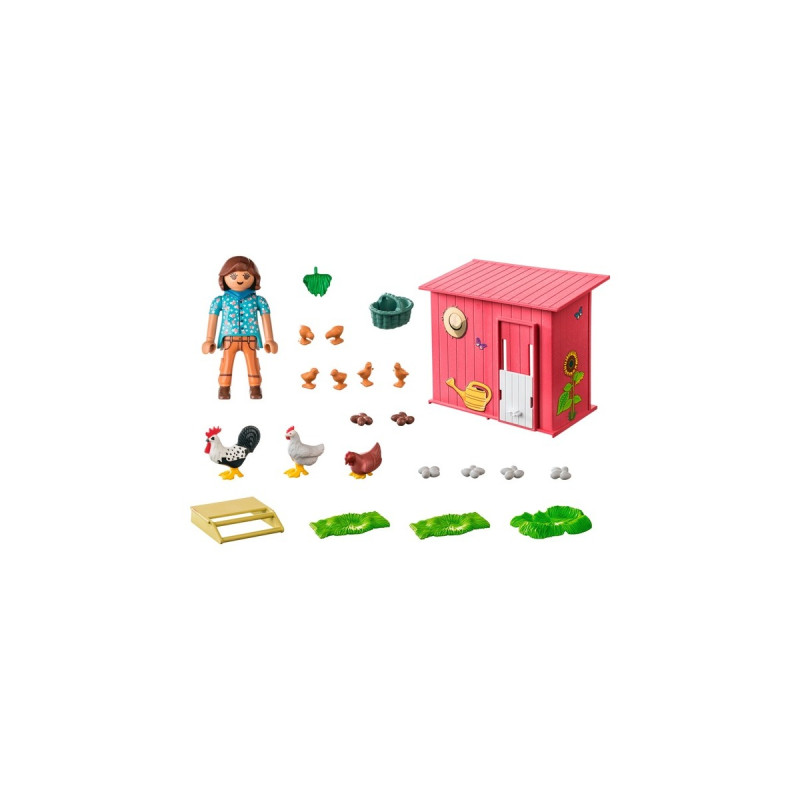 PLAYMOBIL 71308 Country Hühner mit Küken, Konstruktionsspielzeug