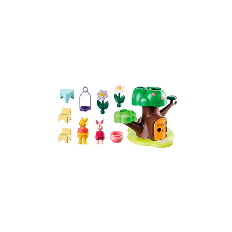 PLAYMOBIL 71316 1.2.3 & Disney: Winnies & Ferkels Baumhaus, Konstruktionsspielzeug