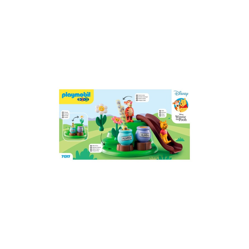 PLAYMOBIL 71317 1.2.3 & Disney: Winnies & Tiggers Bienengarten, Konstruktionsspielzeug