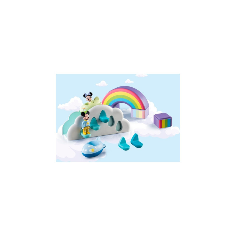 PLAYMOBIL 71319 1.2.3 & Disney: Mickys & Minnies Wolkenhaus, Konstruktionsspielzeug