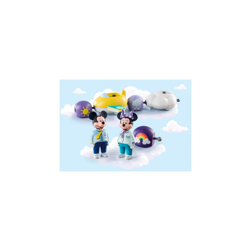 PLAYMOBIL 71320 1.2.3 & Disney: Mickys & Minnies Wolkenzug, Konstruktionsspielzeug
