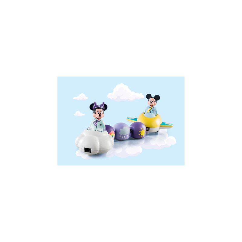 PLAYMOBIL 71320 1.2.3 & Disney: Mickys & Minnies Wolkenzug, Konstruktionsspielzeug