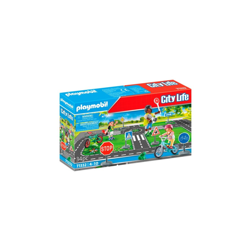PLAYMOBIL 71332 City Life Fahrradparcours, Konstruktionsspielzeug