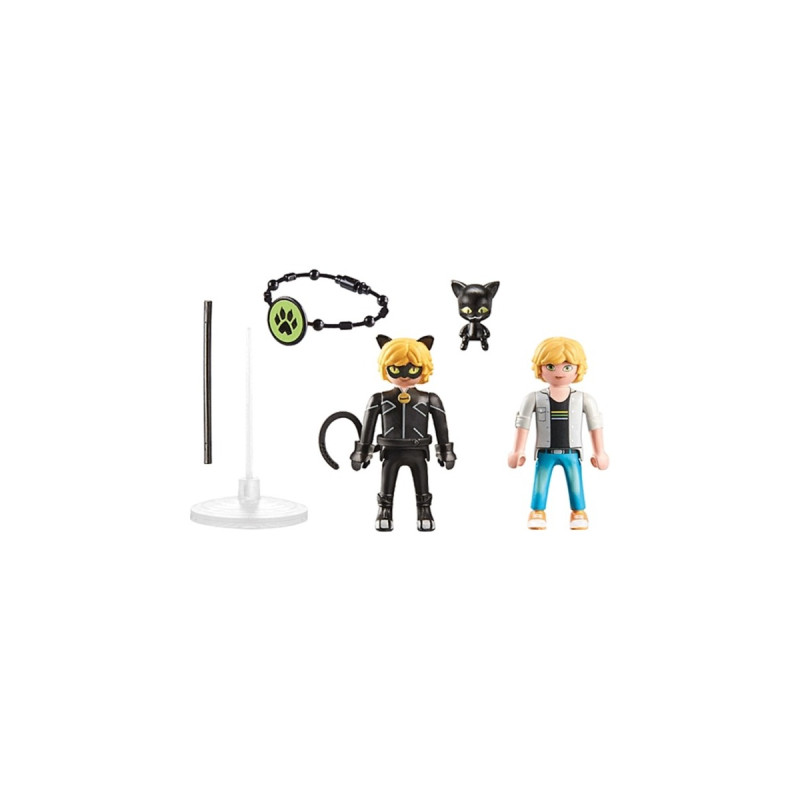 PLAYMOBIL 71337 Miraculous: Adrien & Cat Noir, Konstruktionsspielzeug