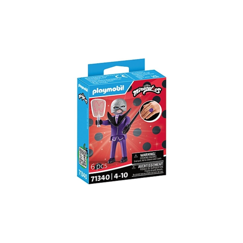 PLAYMOBIL 71340 Miraculous: Hawk Moth, Konstruktionsspielzeug