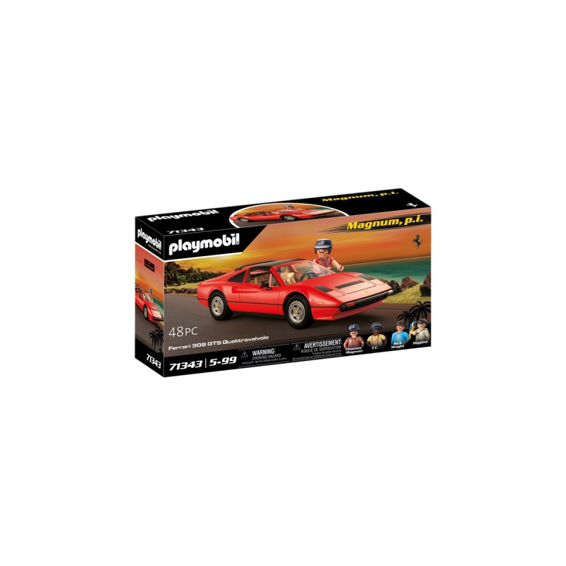 PLAYMOBIL 71343 Magnum, p.i. Ferrari 308 GTS Quattrovalve, Konstruktionsspielzeug