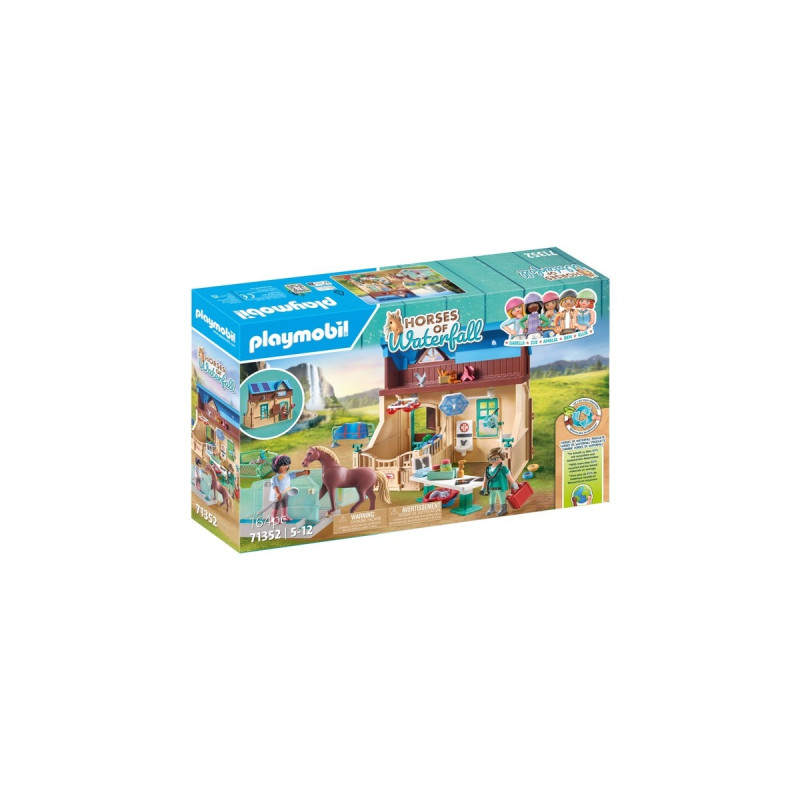 PLAYMOBIL 71352 Horses of Waterfall Reittherapie & Tierarztpraxis, Konstruktionsspielzeug