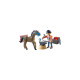 PLAYMOBIL 71357 Horses of Waterfall Hufschmied Ben & Achilles, Konstruktionsspielzeug