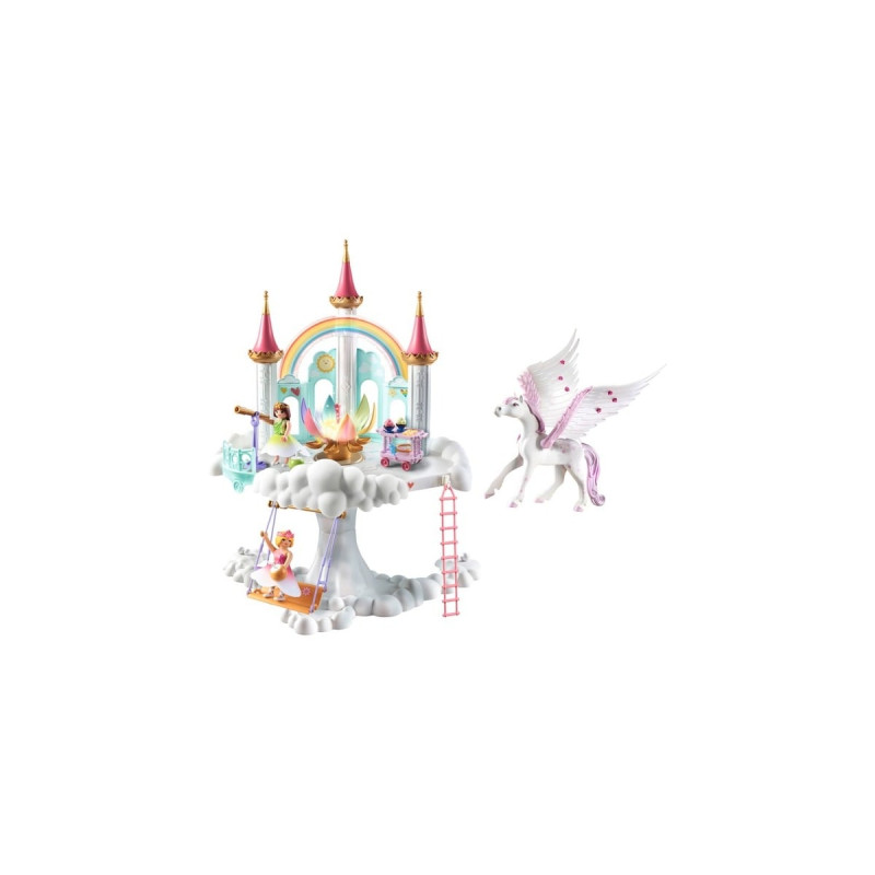 PLAYMOBIL 71359 Princess Magic Himmlisches Regenbogenschloss, Konstruktionsspielzeug