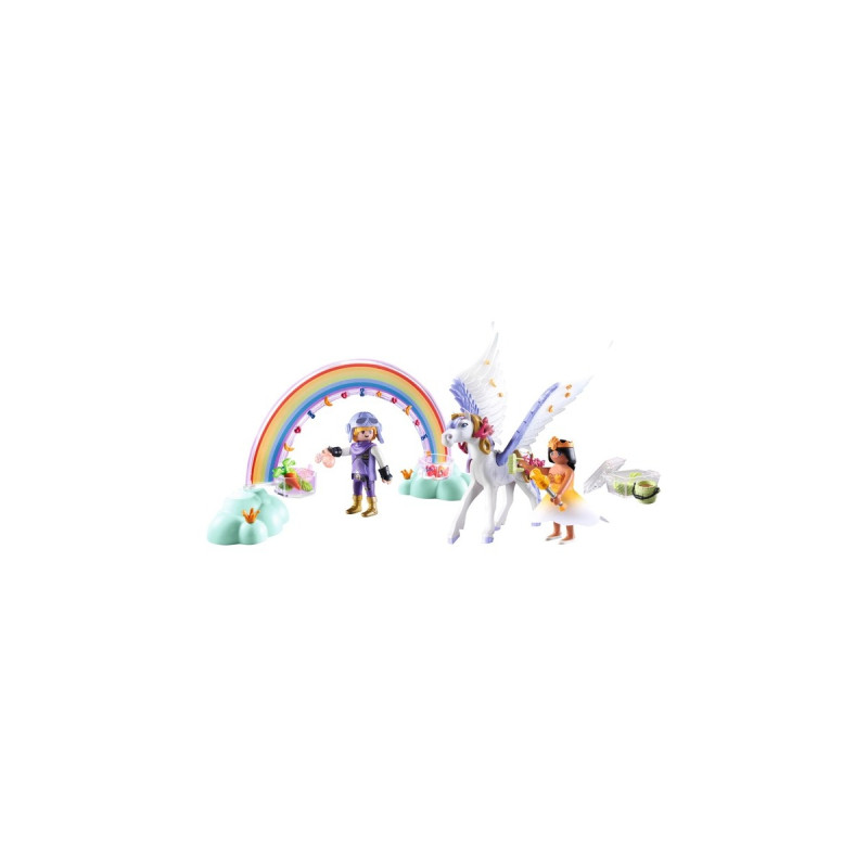 PLAYMOBIL 71361 Princess Magic Himmlischer Pegasus mit Regenbogen, Konstruktionsspielzeug