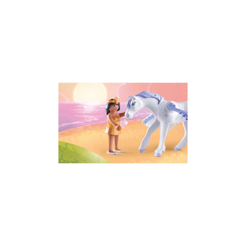 PLAYMOBIL 71361 Princess Magic Himmlischer Pegasus mit Regenbogen, Konstruktionsspielzeug