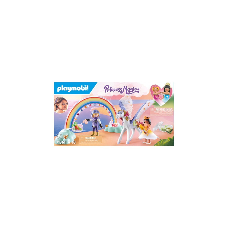 PLAYMOBIL 71361 Princess Magic Himmlischer Pegasus mit Regenbogen, Konstruktionsspielzeug