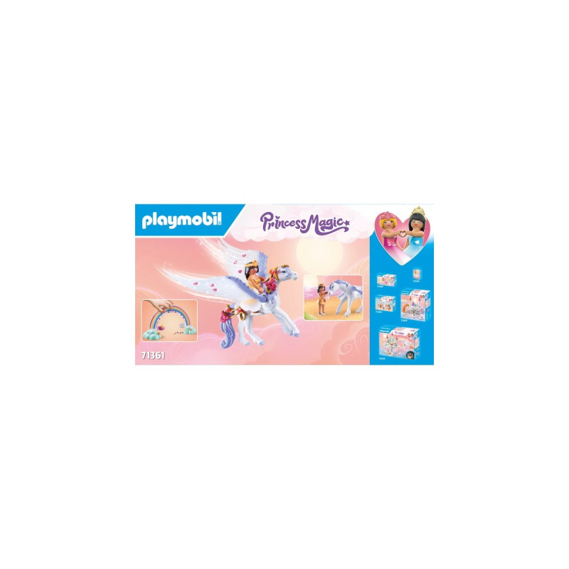 PLAYMOBIL 71361 Princess Magic Himmlischer Pegasus mit Regenbogen, Konstruktionsspielzeug