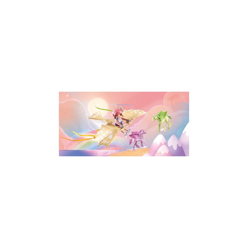 PLAYMOBIL 71363 Princess Magic Himmlischer Ausflug mit Pegasusfohlen, Konstruktionsspielzeug