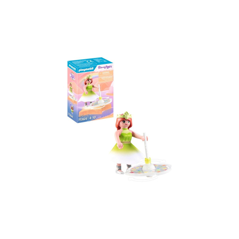 PLAYMOBIL 71364 Princess Magic Himmlischer Regenbogenkreisel mit Prinzessin, Konstruktionsspielzeug