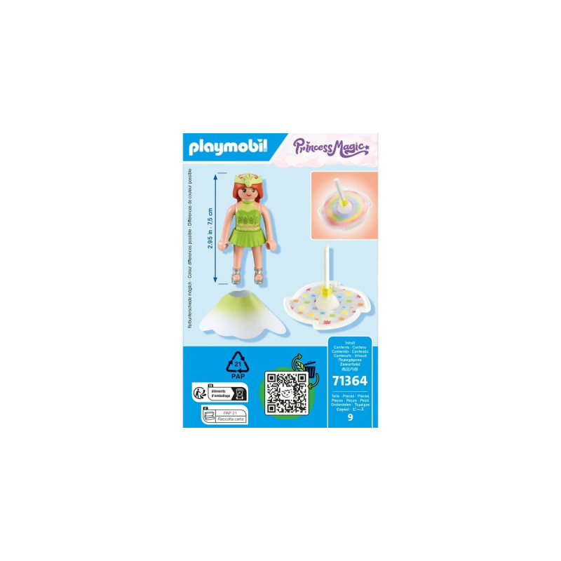 PLAYMOBIL 71364 Princess Magic Himmlischer Regenbogenkreisel mit Prinzessin, Konstruktionsspielzeug