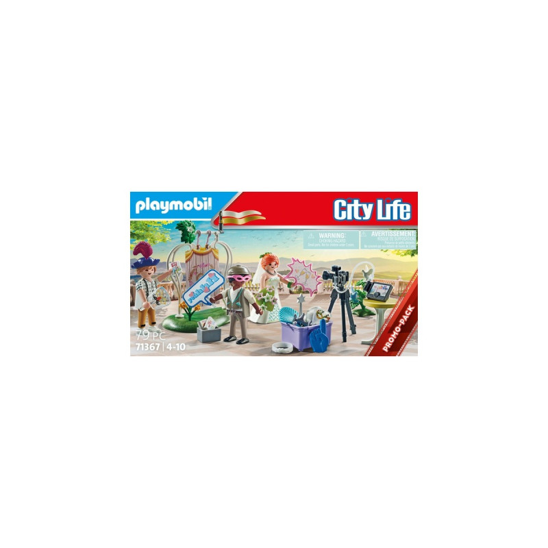 PLAYMOBIL 71367 City Life Hochzeits Fotobox, Konstruktionsspielzeug