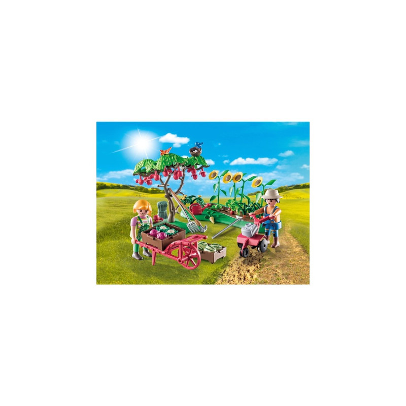 PLAYMOBIL 71380 Country Starter Pack Bauernhof Gemüsegarten, Konstruktionsspielzeug