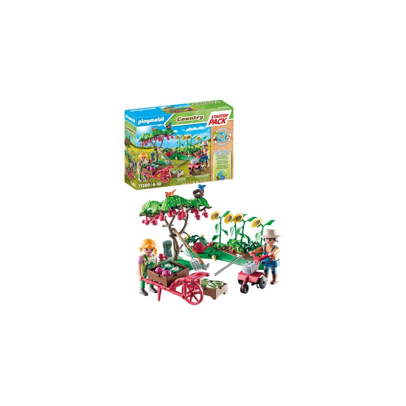 PLAYMOBIL 71380 Country Starter Pack Bauernhof Gemüsegarten, Konstruktionsspielzeug