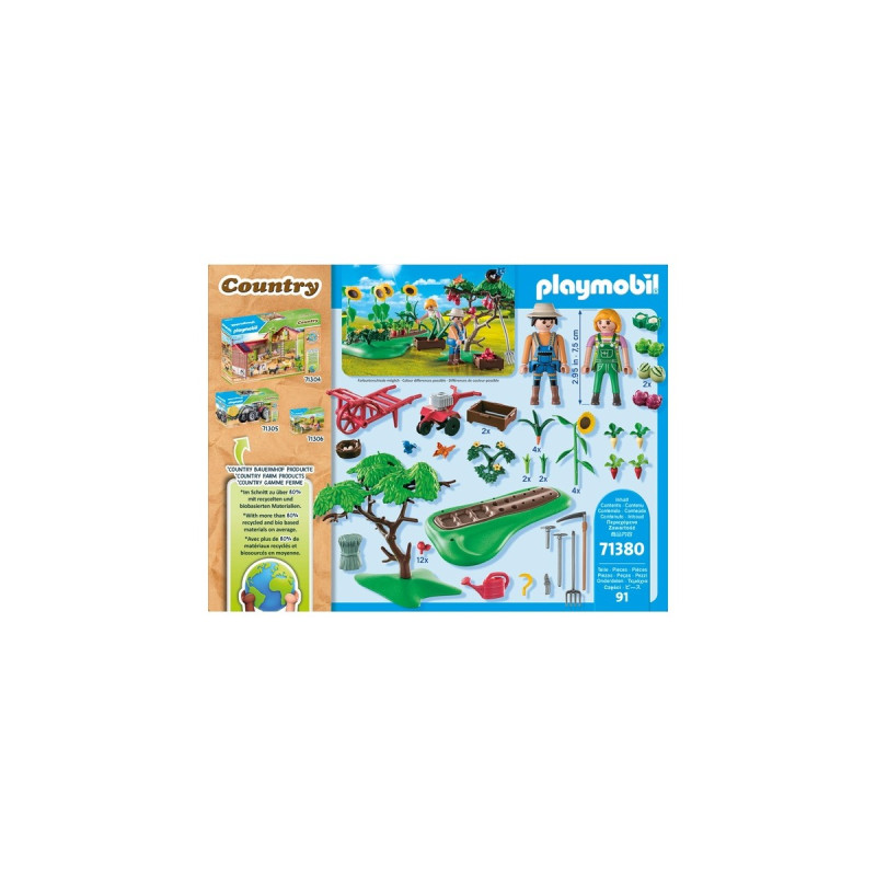 PLAYMOBIL 71380 Country Starter Pack Bauernhof Gemüsegarten, Konstruktionsspielzeug