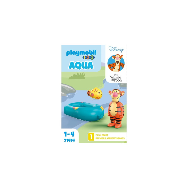 PLAYMOBIL 71414 1.2.3 & Disney: Tiggers Schlauchbootfahrt, Konstruktionsspielzeug